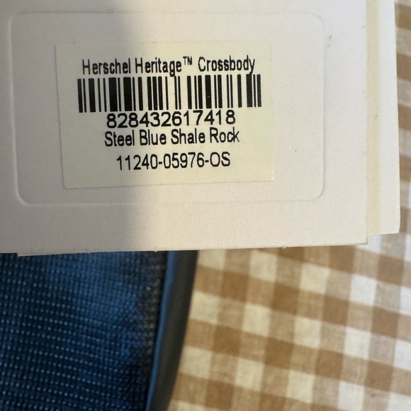 HERSCHEL SUPPLY COMPANY Steel Blue Shale Rock Crossbody NWT - Picture 6 of 7